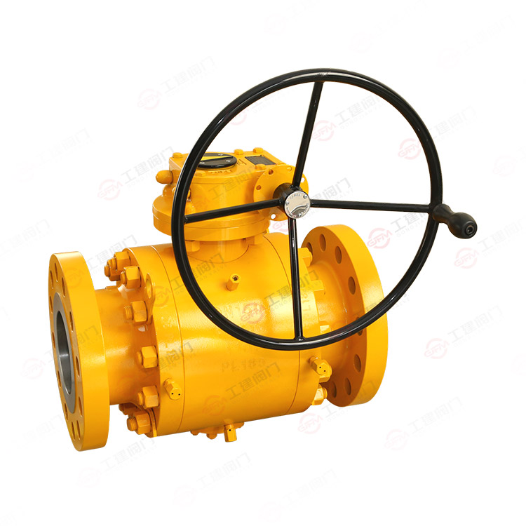 Three piece high-pressure ball valve