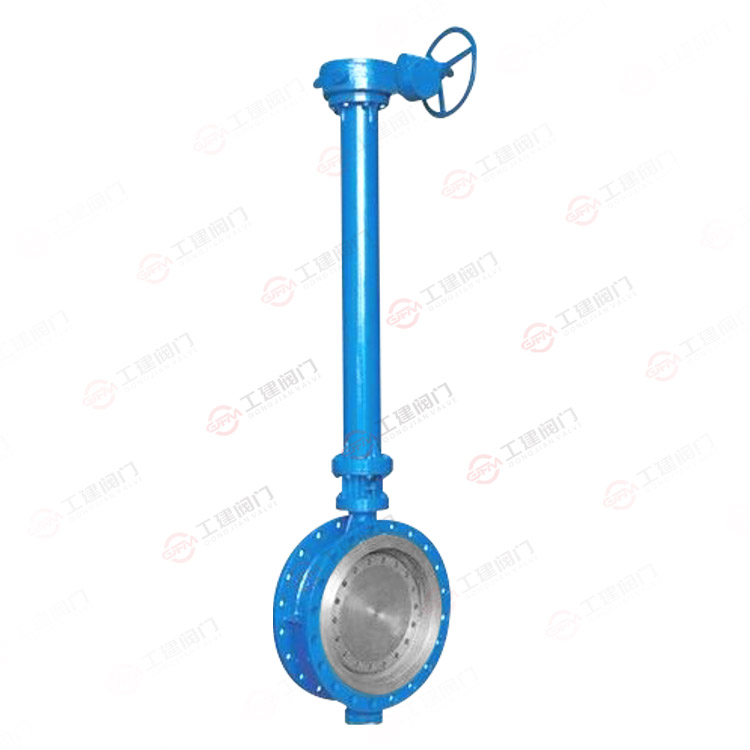 Extended stem butterfly valve