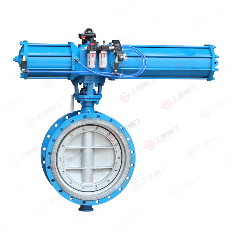 Pneumatic flange butterfly valve