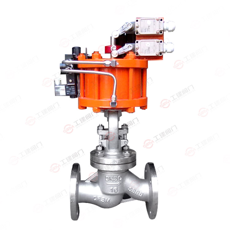 Pneumatic globe valve