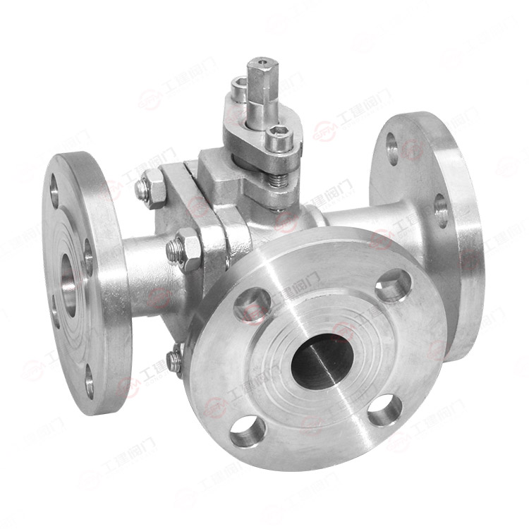 Three-way ball valve