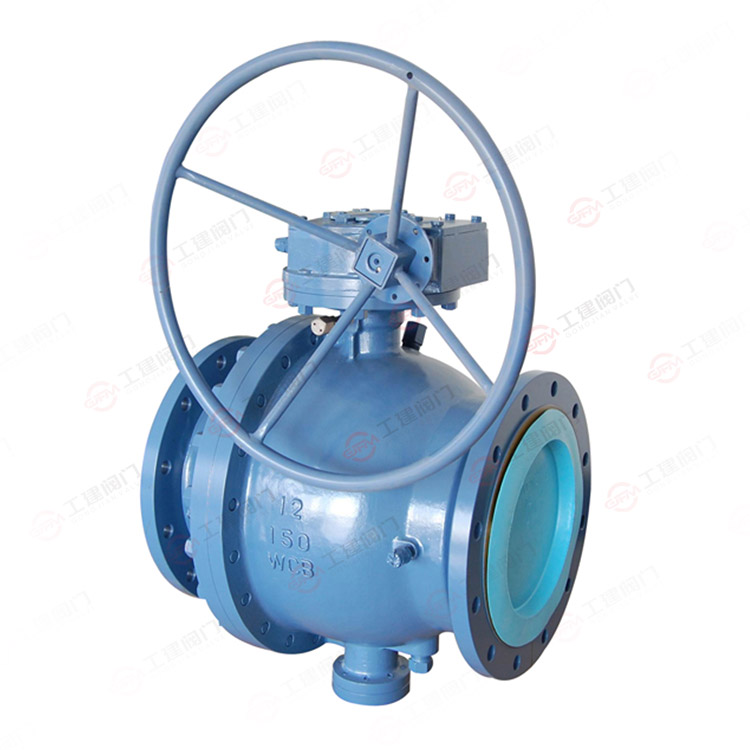 Worm fixed flange ball valve