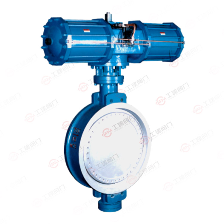 Pneumatic flange butterfly valve