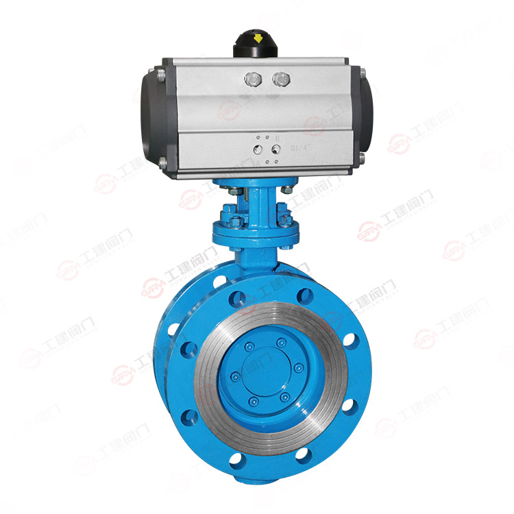 Pneumatic flange butterfly valve