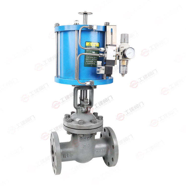 Pneumatic flange gate valve