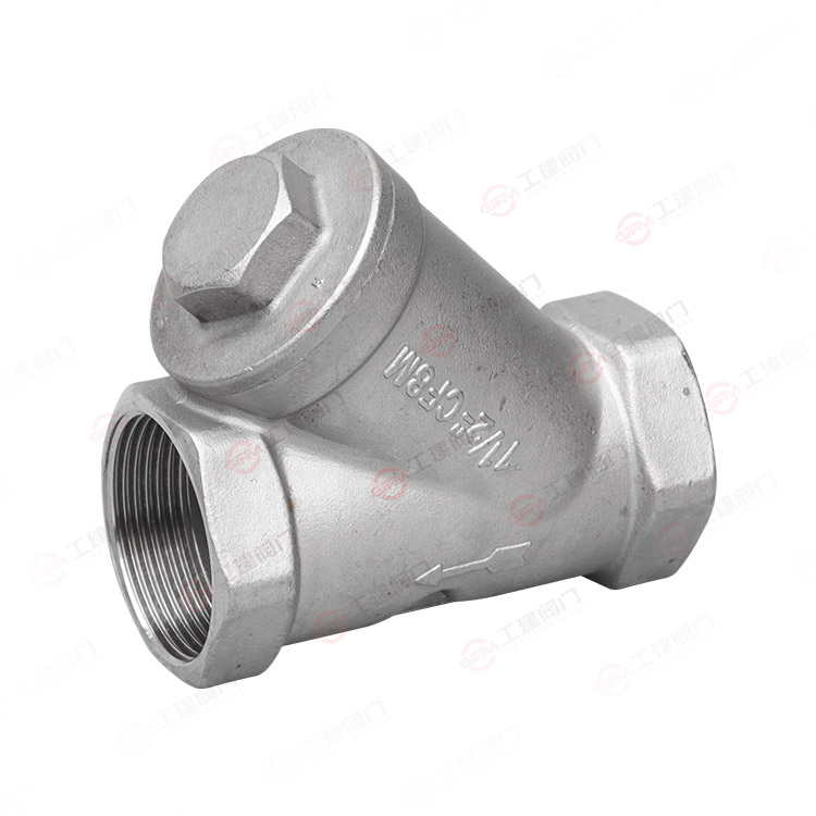 Threaded Y-shaped filter