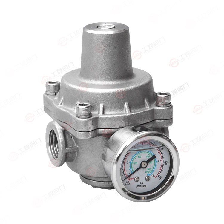 Threaded pressure reducing valve